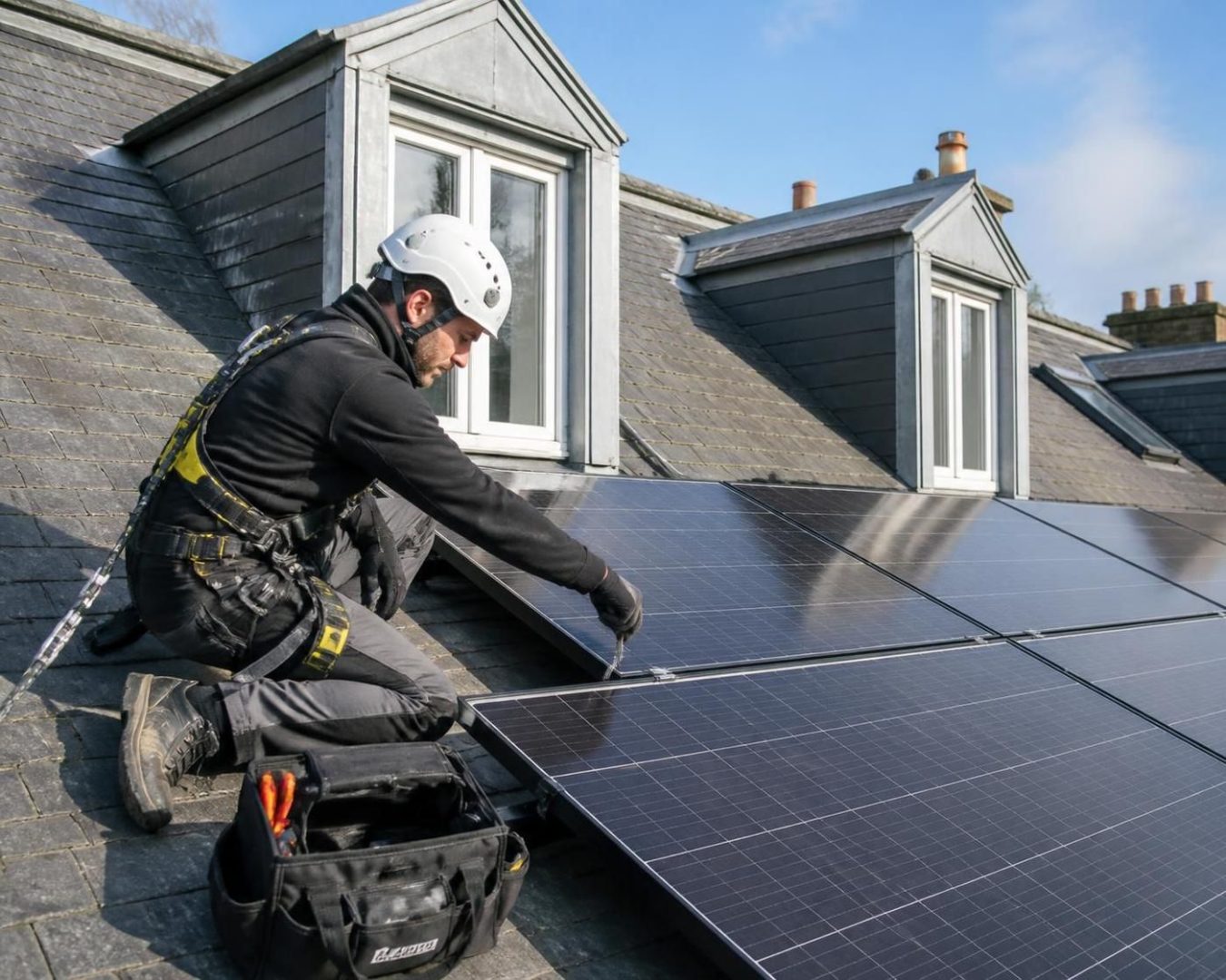 découvrez nos conseils et astuces pour installer efficacement des panneaux photovoltaïques sur un toit avec des chiens-assis, afin d'optimiser votre production d'énergie solaire.