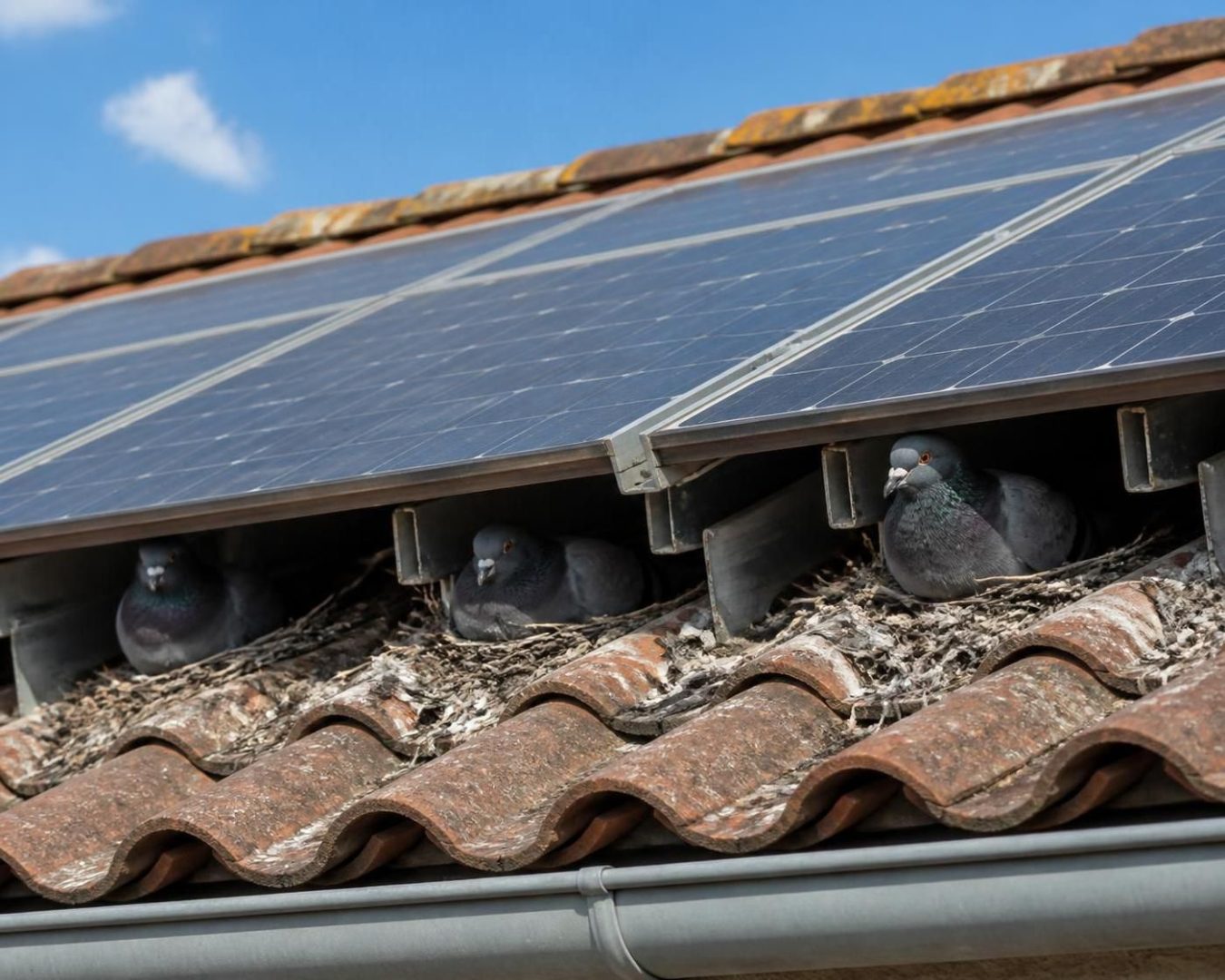 découvrez des méthodes efficaces pour empêcher les pigeons de nicher sous vos panneaux solaires et protéger ainsi votre installation tout en assurant son bon fonctionnement.