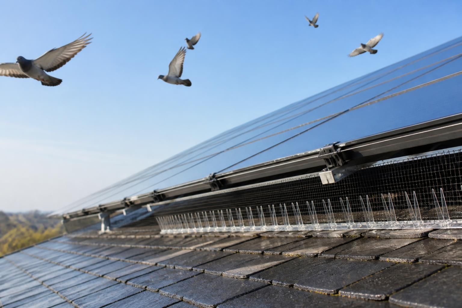 découvrez des méthodes efficaces pour empêcher les pigeons de nicher sous vos panneaux solaires, protégeant ainsi votre installation tout en respectant les oiseaux.