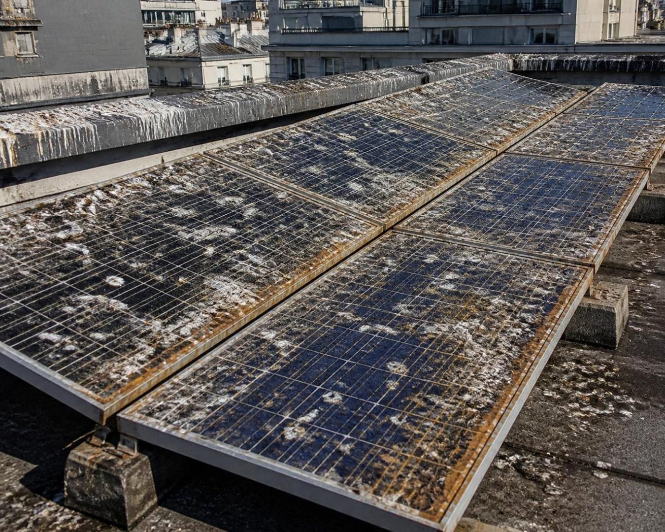 découvrez comment les fientes d'oiseaux peuvent réduire l'efficacité des panneaux solaires et les solutions efficaces pour maintenir une production optimale d'énergie.