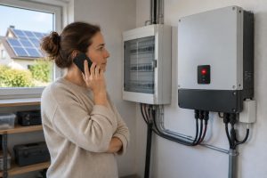 découvrez ce que signifie le voyant rouge d’un onduleur photovoltaïque, les causes possibles et les gestes à adopter pour réagir en toute sécurité.